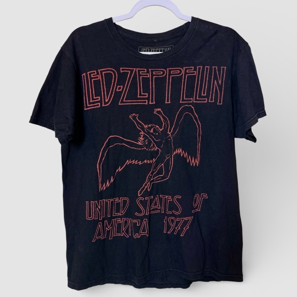 Led Zeppelin 1977 USA T Shirt Reproduction
